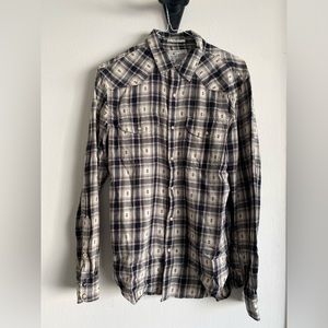 NWT Lucky Brand Western Button Up Shirt S